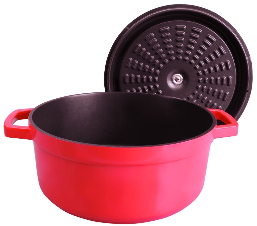 Cocotte En Aluminium Moulé Lacor - Diamètre 14 Cm, Couleur Rouge, Idéale Pour Petites Préparations