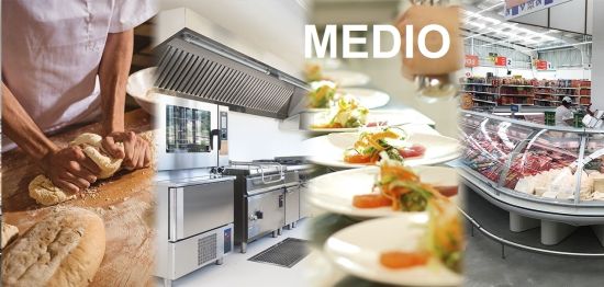Equipamiento cocina cafeteria modelo medio