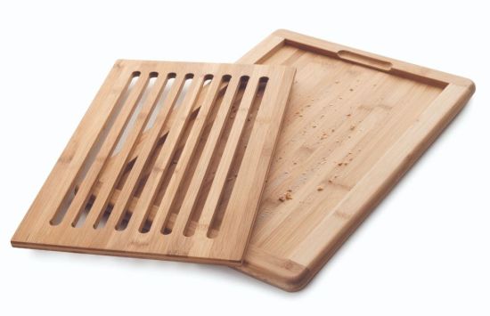 Tabla corte pan bambu 40x30x2 cm
