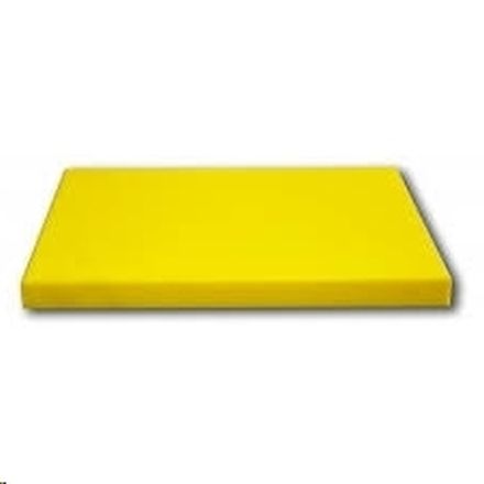Tabla cortar polietileno 40x30x2 amarilla