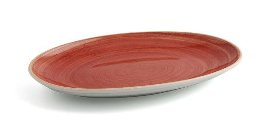 FUENTE OVAL 26 CM TERRA ROJO