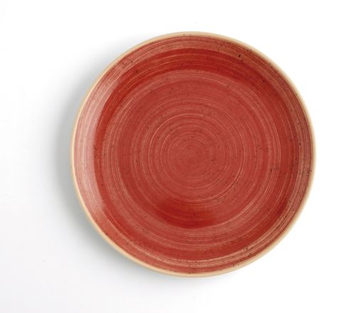 PLATO 21 CM TERRA ROJO