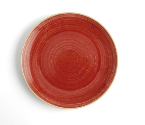 PLATO 24 CM TERRA ROJO