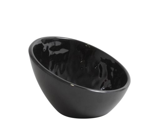 Melamina bowl oval mamba 13,4x12,7x8,4 cms negro