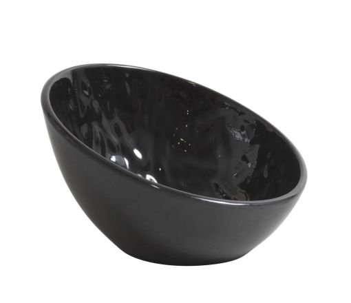 Melamina bowl oval 17x16x9,9 cms mamba negro