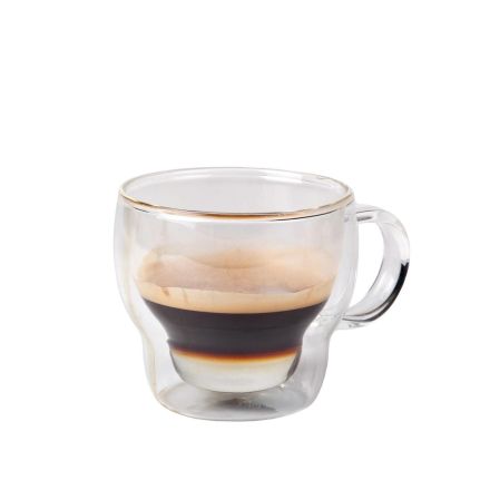 TAZA CAPUCCINO BOROSILICATO 23cl. ø8,5x8cm URANU