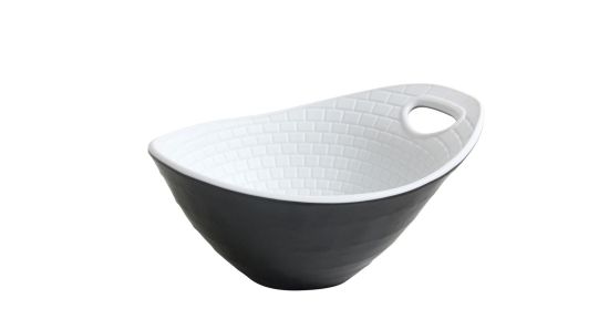 Bowl "perpignan" 12x10x6cm negro-blanco
