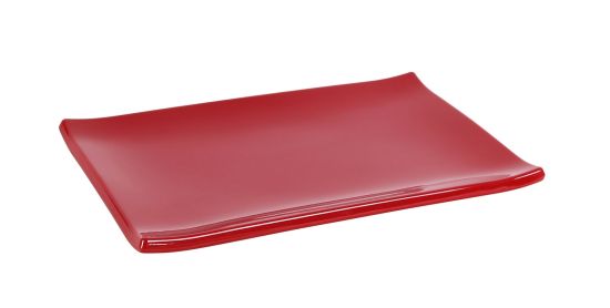 BANDEJA RECTANGULAR CRIOLLO 24,5x15,5x2 cm ROJO