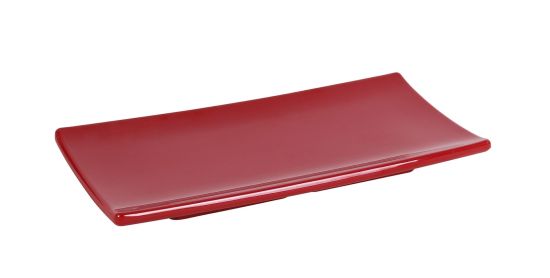 BANDEJA RECTANGULAR CRIOLLO 24x10,5x2,5 cm ROJO