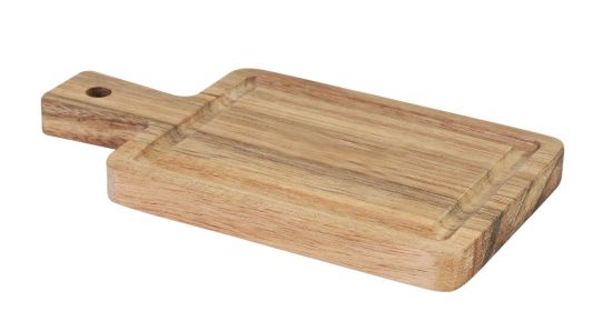 Tabla rectangular acacia degustacion 10x19x1,5 cm