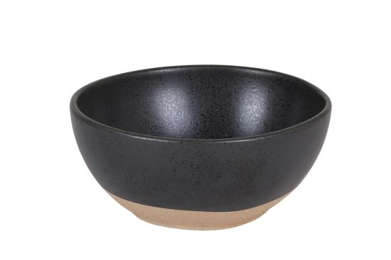 Bowl oval stoneware 17x15x8cm