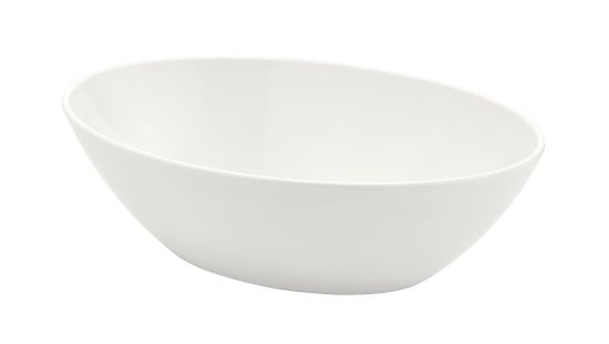 Bowl oval blanco 36x24x11cm