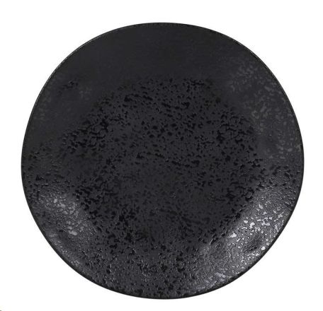 Arizona plato llano negro melamina ø27x2cm 