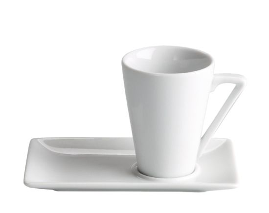 TAZA CAFE 6 CL ø5X6,5 CM C/ PLATO 12,5X8X1 CM _MIN