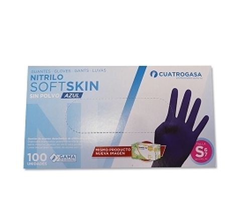 Guante nitrilo xl k-100 soft skin azul