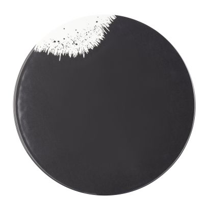 PLATO 25,5 CM NEGRO HOLI CARBONE C&S K6