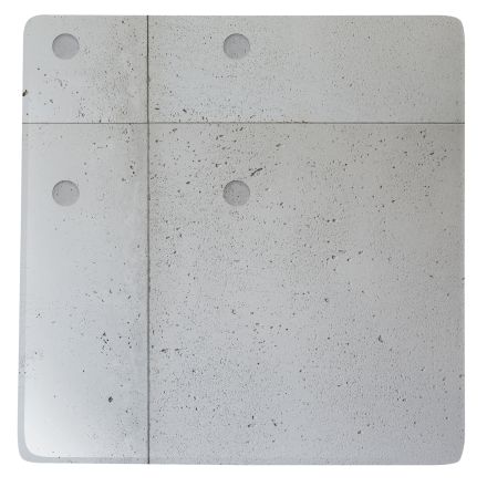 PLATO CUAD 28 CM CONCRETE C&S K6