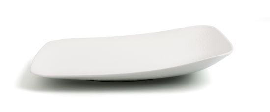 PLATO CUAD 27 CM BLANCO ANTRACITA ARIANE